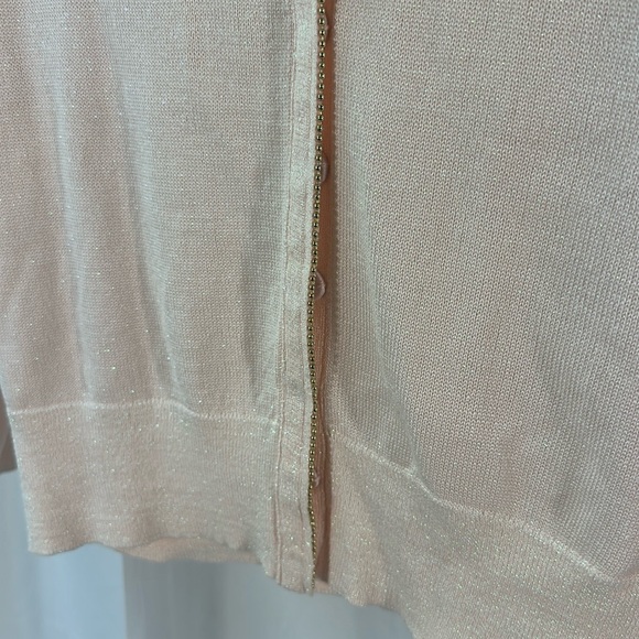 White House Black Market Pink cardigan, size L - Picture 4 of 4